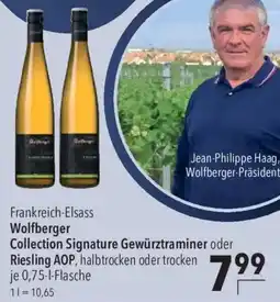 CITTI Markt Wolfberger Collection Signature Gewürztraminer oder Riesling AOP Angebot