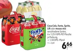 CITTI Markt Coca-Cola, Fanta, Sprite, Lift oder mezzo mix Angebot