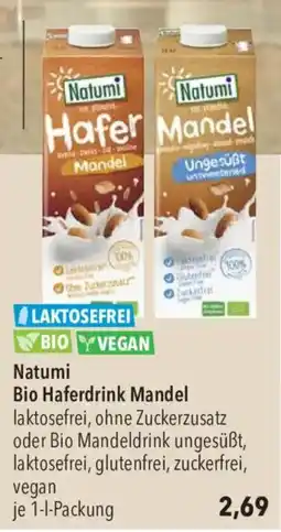 CITTI Markt Natumi Bio Haferdrink Mandel Angebot