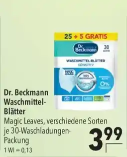 CITTI Markt Dr. Beckmann Waschmittel-Blätter Angebot