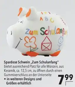 CITTI Markt Spardose Schwein „Zum Schulanfang“ Angebot