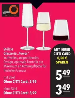 CITTI Markt Stölzle Glasserie „Power“ Angebot