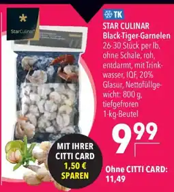 CITTI Markt STAR CULINAR Black-Tiger-Garnelen Angebot