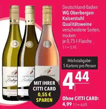 CITTI Markt Qualitätsweine Angebot