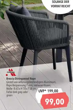 CITTI Markt deVries Brescia Diningessel Rope Angebot