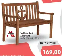 CITTI Markt deVries Teakholz-Bank Ankerplatz Angebot