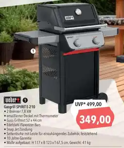 CITTI Markt weber Gasgrill SPIRIT E-210 Angebot