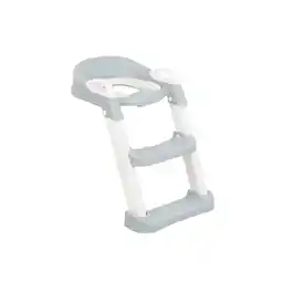 Netto Marken-Discount Kikkaboo Toilettenaufsatz Lea, Leiter, Toilettensitz, Griffe, Stufen verstellbar hellgrau Angebot
