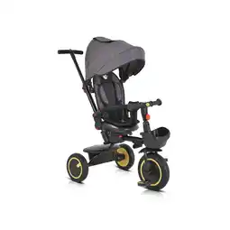 Netto Marken-Discount Byox Dreirad Tricycle Orion faltbar, PU-Reifen, drehbarer Sitz, Schiebestange gelb Angebot