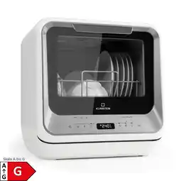 Netto Marken-Discount Amazonia Mini Geschirrspülmaschine 6 Programme LED-Display Silber Angebot