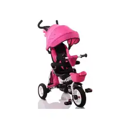 Netto Marken-Discount Byox Dreirad Flexy Lux 3 in 1 Tricycle, klappbar, Gummireifen, drehbarer Sitz pink Angebot