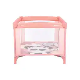 Netto Marken-Discount Kikkaboo Laufstall Enjoy Reisebett klappbar, Matratze, Sichtfenster, Tragetasche pink Angebot