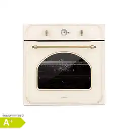 Netto Marken-Discount Victoria Einbaubackofen Retro-Design 9 Funktionen 50-250°C elfenbein Elfenbein Angebot
