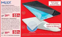 Matratzen Concord Topper kühlend schwarz Angebot