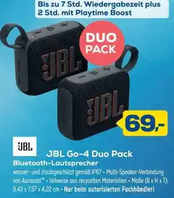 Euronics JBL Go-4 Duo Pack Bluetooth-Lautsprecher Angebot