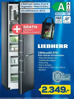 Euronics LIEBHERR CBNbsa20 575i Kühl-Gefrier-Kombination Angebot
