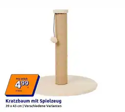 Action Kratzbaum mit Spielzeug Angebot