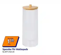 Action Spender für Wattepads Angebot