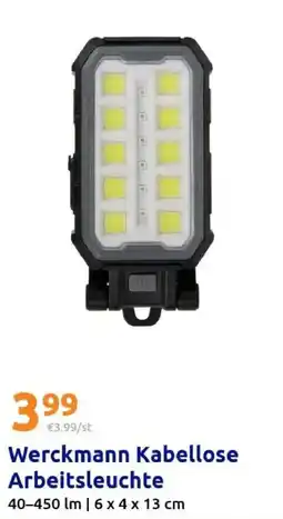 Action Werckmann Kabellose Arbeitsleuchte Angebot