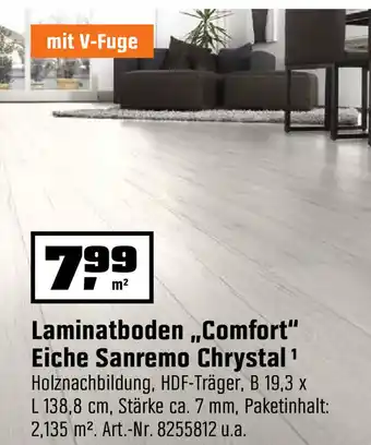 OBI Laminatboden ,,Comfort" Eiche Sanremo Chrystal" Angebot