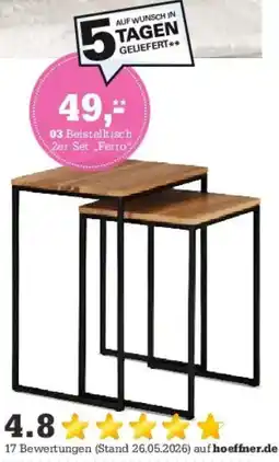 Höffner Beistelltisch 2er Set Ferro Angebot