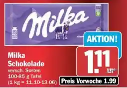 AEZ Milka Schokolade Angebot