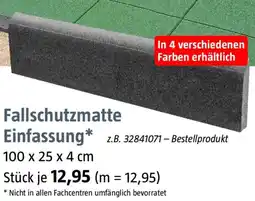 Bauhaus Fallschutzmatte Einfassung Angebot