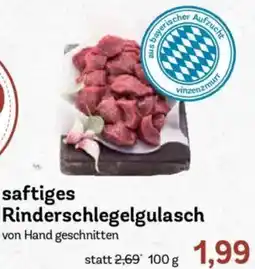 AEZ saftiges Rinderschlegelgulasch von Hand geschnitten Angebot