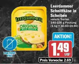 AEZ Leerdammer Schnittkäse in Scheiben Angebot