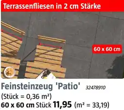 Bauhaus Feinsteinzeug 'Patio' Angebot