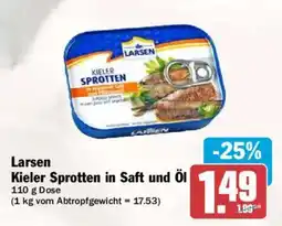 AEZ Larsen Kieler Sprotten in Saft und Öl Angebot