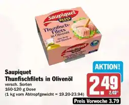 AEZ Saupiquet Thunfischfilets in Olivenöl Angebot