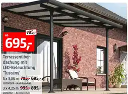 Bauhaus Terrassenüberdachung mit LED-Beleuchtung 'Tuscany' Angebot