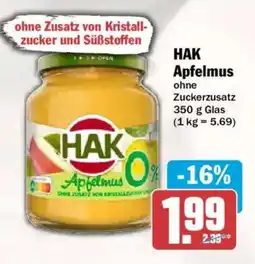 AEZ HAK Apfelmus Angebot