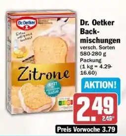 AEZ Dr. Oetker Back-mischungen Zitrone Angebot