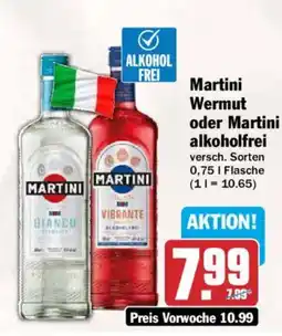 AEZ Martini Wermut oder Martini alkoholfrei Angebot
