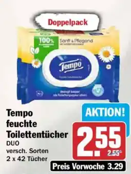AEZ Tempo feuchte Toilettentücher DUO Angebot