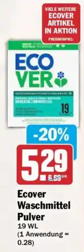 AEZ Ecover Waschmittel Pulver Angebot