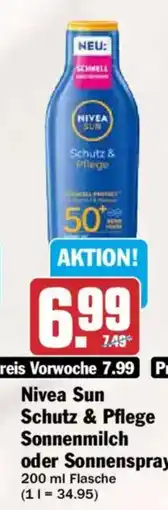 AEZ Nivea Sun Schutz & Pflege Sonnenmilch Angebot