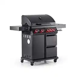 Netto Marken-Discount LANDMANN Gasgrill COOL BLACK 4.1 maxX DE 150,5cm schwarz Angebot