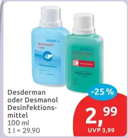 Budni Schülke + desderman oder desmanol Angebot