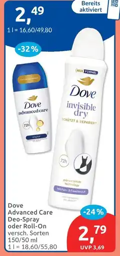 Budni Dove advanced care deo-spray Angebot