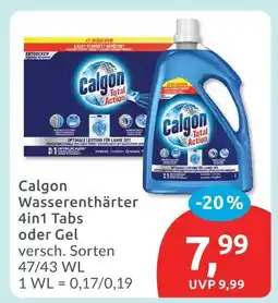 Budni Calgon wasserenthärter 4in1 tabs oder gel Angebot