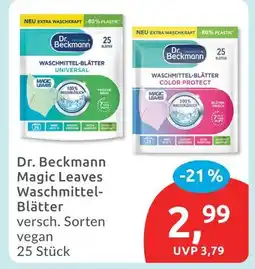 Budni Dr. beckmann magic leaves waschmittel-blätter Angebot