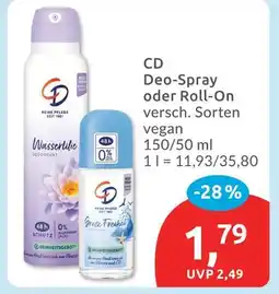 Budni Cd deo-spray oder roll-on Angebot