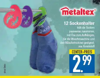 E-Center Metaltex 12 Sockenhalter Angebot