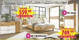 Möbel Boss Schlafzimmer Theo, Viking Oak hell Nachb. Angebot