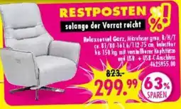Möbel Boss Relaxsessel Garz, Mikrofaser grau Angebot