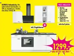 Möbel Boss EXPRESS Einbauküche, Win, weiß/anthrazit Steinstruktur Angebot