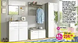 Möbel Boss Garderobe Salsa, weiß Hochglanz/rauchsilber Nachb. Angebot